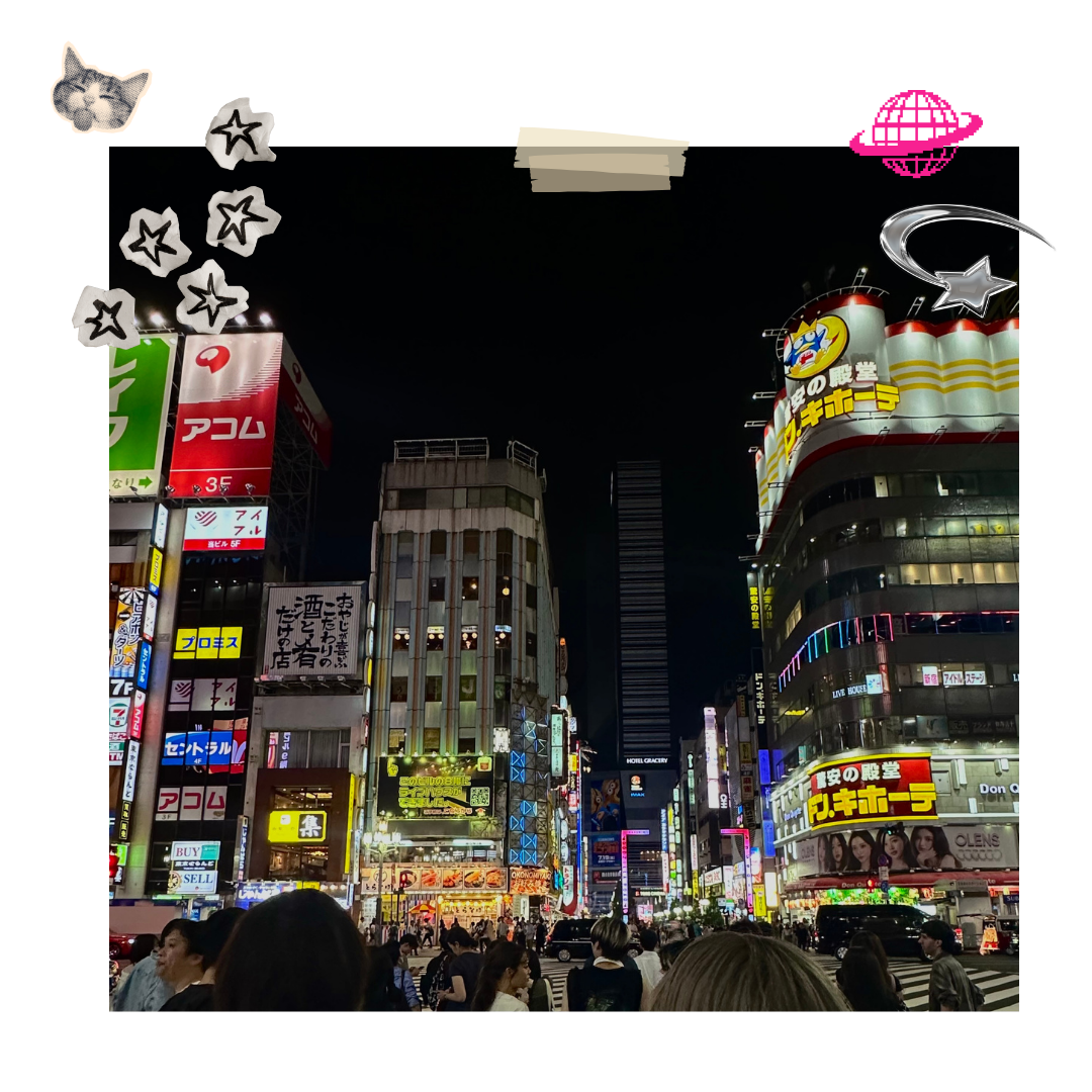 Shibuya Crossing at night